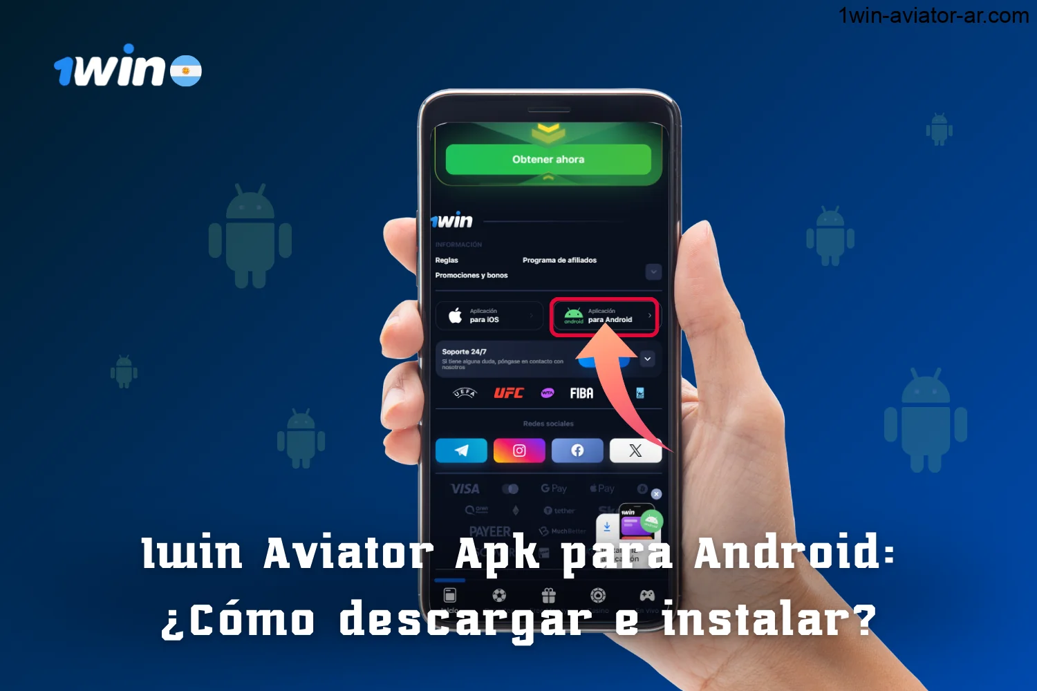 1win aviator app android disponible para usuarios en Argentina