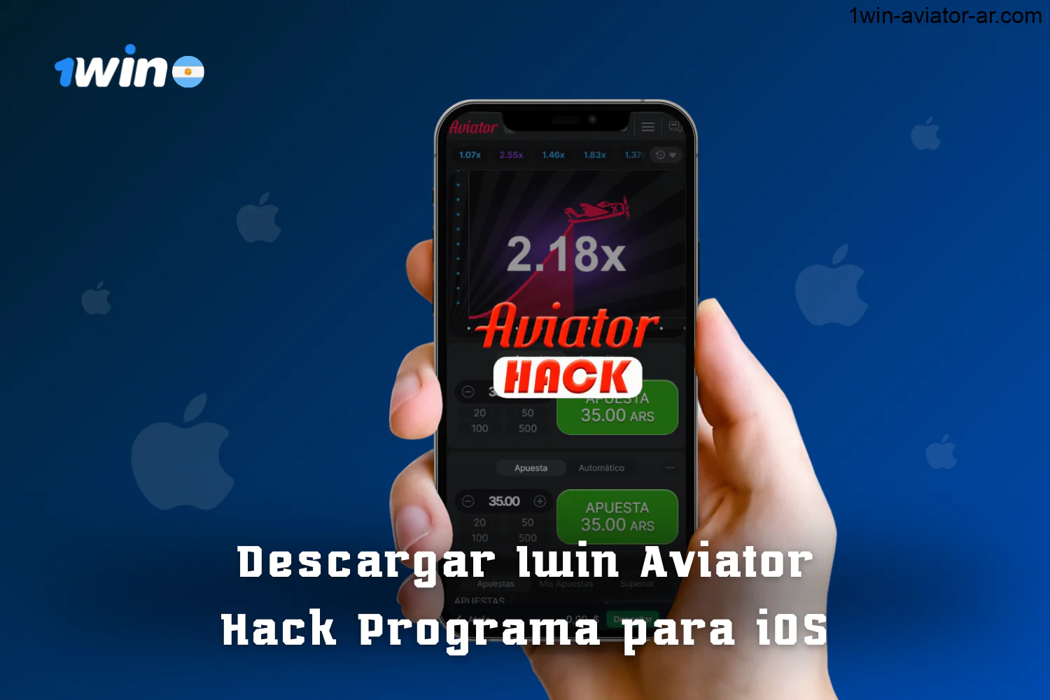 Descargar 1win aviator app para ios para jugadores de Argentina.