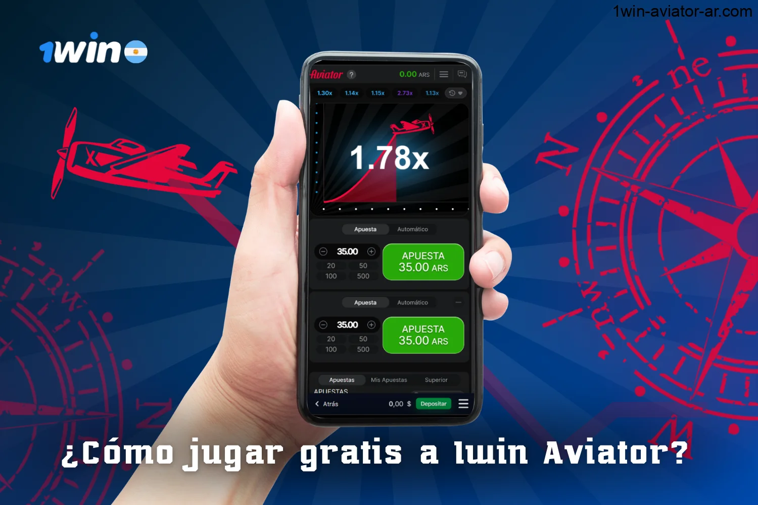 ¿Cómo juegan gratis los jugadores argentinos a 1win aviator?